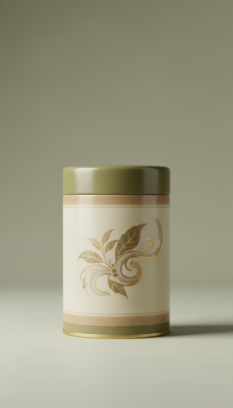 Signature Organic Tea Cylindrical Canister